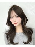 韓国風くびれロング×シースルーバング10代20代30代40代