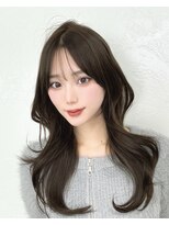 レイリー 原宿 表参道(Rayreee)&nbsp;韓国風くびれロング×シースルーバング10代20代30代40代