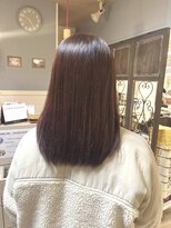 リファインヴェール 小川店 鎖骨レングス/ローレイヤー/オレンジ7トーン