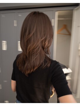 ジアン テラス(GIEN TERRASSE) レイヤーカットブリーチなしダブルカラーハイレイヤー/岸本