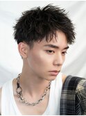 【刈り上げ】ツーブロック刈り上げショートアップバング