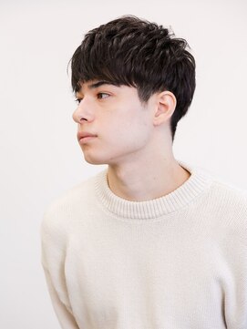 ナチュラルマッシュ刈り上げツーブロック 爽やかショート