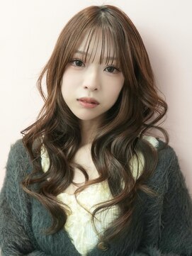 20代30代◎ブリーチ無しグレージュ小顔レイヤー韓国風