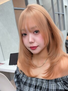 ロンド レア 天神大名店(Lond Le’a) 着物/ミディアムレイヤーカット/似合わせカット/大人ガーリー