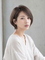 ワゴンバイアフロート(Wagon by afloat)&nbsp;大人ショートボブ×耳掛けショート30代40代丸顔面長池袋