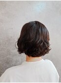 伸ばしかけパーマスタイル