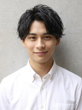 クオンヒール 堺筋本町店(QUON HEAL) アップバングセンターパートニュアンスパーマ