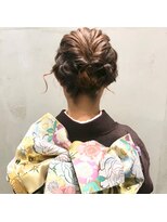 アンド バイ ヘアサロン(AND by hair salon) kimonoスタイル☆振袖☆