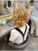 ふんわりカールのアップヘア★