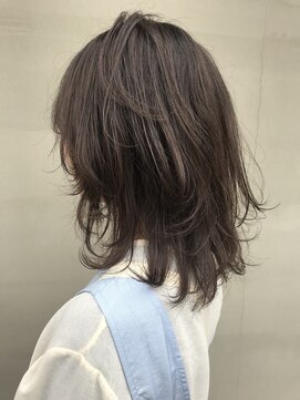 ヘアー アイス ルーチェ(HAIR ICI LUCE) ウルフカット ウルフ レイヤー ブラウンベージュ 担当 山中