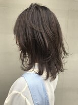 ヘアー アイス ルーチェ(HAIR ICI LUCE) ウルフカット ウルフ レイヤー ブラウンベージュ 担当 山中