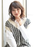 《JOEMI 新宿∞》切りっぱなしの外ハネパーマボブ　近江