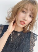 大人可愛いデジタルパーマボブ#アッシュベージュ
