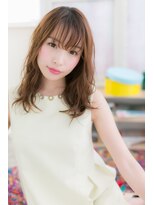 ミック 日暮里店(miq)&nbsp;大人かわいい♪ネオシースルーバングゆるふわミディb1