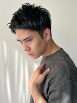 シスタ(SISTA)&nbsp;【SiSTA】田中黒髪ワイルドツーブロック刈り上げアップバング