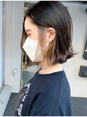 インナーオレンジ_アースカラーくびれヘアツートン_ba363081