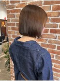 コンパクトボブシンプルボブスッキリボブテコラッタカラー艶髪