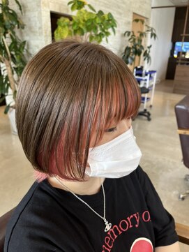 ラ メール ヘア デザイン(La mer HAIR DESIGN) インナーカラー☆ピンクカラー