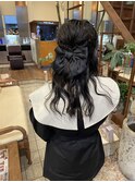 ハーフアップアレンジ