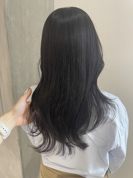 ヨーク(YOKE) 【 YOKE 】レイヤーくびれブルーブラック小顔韓国