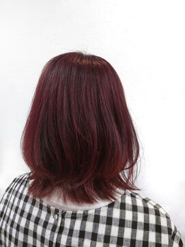 シュク 高円寺(SYUK) 白髪染めで大人可愛いカシスピンクカラー【高円寺 中野】