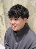メンズスパイラルパーマ 刈り上げ