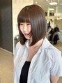 ウィズ 成田公津の杜店(Wiz)&nbsp;ぱつっとボブに顔周りレイヤーでかわいらしさをプラス。