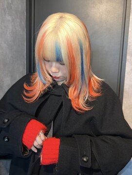 ヌル 原宿店(Null) スラッシュカラー[デザインカラー/ルーツカラー]