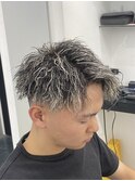 縦落ちツイスト ホワイトメッシュ