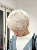ホワイトカラー/メンズカット/マッシュ