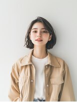 e.m.a プレミアムビューティーサロン 栄駅店(e.m.a PREMIUM BEAUTY SALON)&nbsp;かきあげbob/ボブ/イメチェン/美髪/髪型