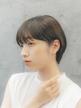 ガーデン 渋谷(GARDEN) ショート　チェリーブラウン　デジタルパーマ　丸型　卵型　四角