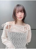 大人ミディアムレイヤーボブ前髪ありフェイスレイヤーK20250606