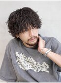 渋谷緩めシャドウパーマツイストスパイラルパーマメンズマッシュ