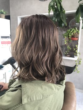 ハナビ(hanabi) 髪質改善　デジタルパーマ　マッドベージュ