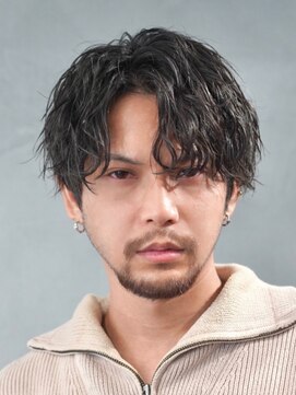 フィフスパーク(fifth PARK) 微分けシースルーセンターパートルーズスパイラルパーマ