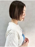 【中西里美】ラインボブ/ハイライト／ヘアアレンジ