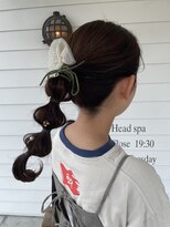 ファンビリ(Fambilly)&nbsp;編みおろしヘアアレンジ