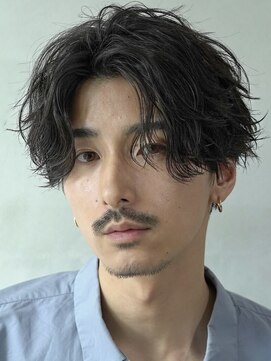 フィフス 神南(fifth) 渋谷メンズパーマシャドウパーマ緩め波巻きパーマッシュウルフ◆