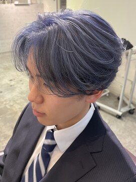 アンジェ(ange) ブルーアッシュ×フェザーショート_植松優月