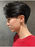 センターパートニュアンスパーマ