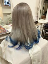 フォレスト(FOREST)&nbsp;ハイトーンデザイン　毛先blue