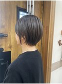 青森八戸ハイライトグレージュショート20代30代40代50代