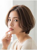 川越/ショート/ボブ/ハイライト/白髪ぼかし/白髪染め