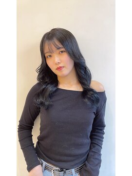アンプフォーヘア 栄 矢場町(amp for hair.) ブルーブラックカラー