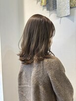 ゼン ネオ(Zen Neo)&nbsp;【髪質改善】オリーブグレージュ　ふんわりミディアム　20代30代