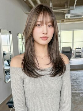 フレイムスヒュー 高崎店(FRAMES HUE) 韓国ハッシュレイヤーカット×前髪ありカーテンバング♪【高崎】