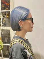 ヴィーヴォ オモテサンドウ(Vivo omotesando)&nbsp;ケアブリーチ/ハイトーン/ブリーチカラー/切りっぱなしボブ/ボブ