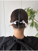 【ボブでもできるお呼ばれヘア】