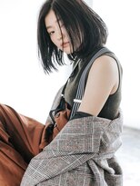 フィルムス 銀座(FILMS)&nbsp;レイヤーカット/デザインカラー/ウェットヘア/オリーブベージュ